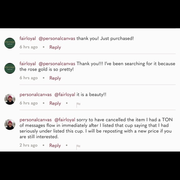 COPY - ISO: White with Rose Gold Lid - Picture 2 of 3